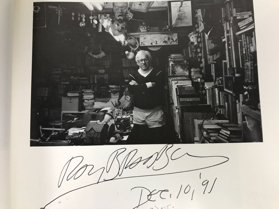 Signed First Bluejay Printing 1984 Book The Faces Of Science Fiction Photographs By Patti Perret (Signed By 34 Science Fiction Writers Including Ray Bradbury, Frederik Pohl, Poul Anderson, L. Sprague De Camp, Andre Norton, A.E. Van Vogt) See Description [Photo 33]