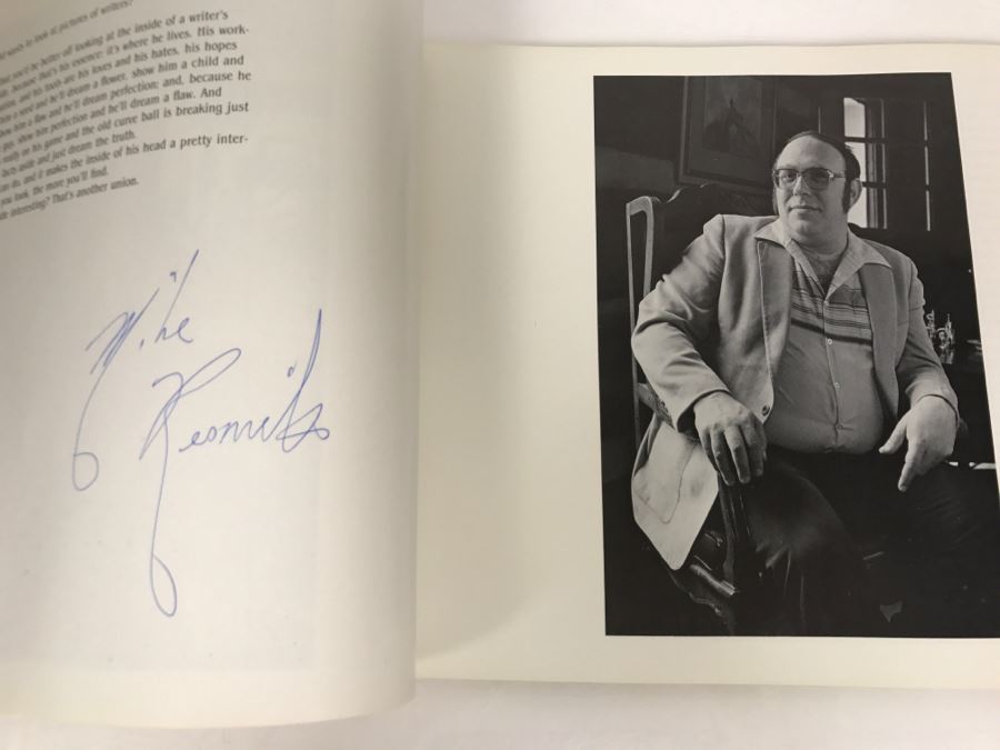Signed First Bluejay Printing 1984 Book The Faces Of Science Fiction Photographs By Patti Perret (Signed By 34 Science Fiction Writers Including Ray Bradbury, Frederik Pohl, Poul Anderson, L. Sprague De Camp, Andre Norton, A.E. Van Vogt) See Description [Photo 24]