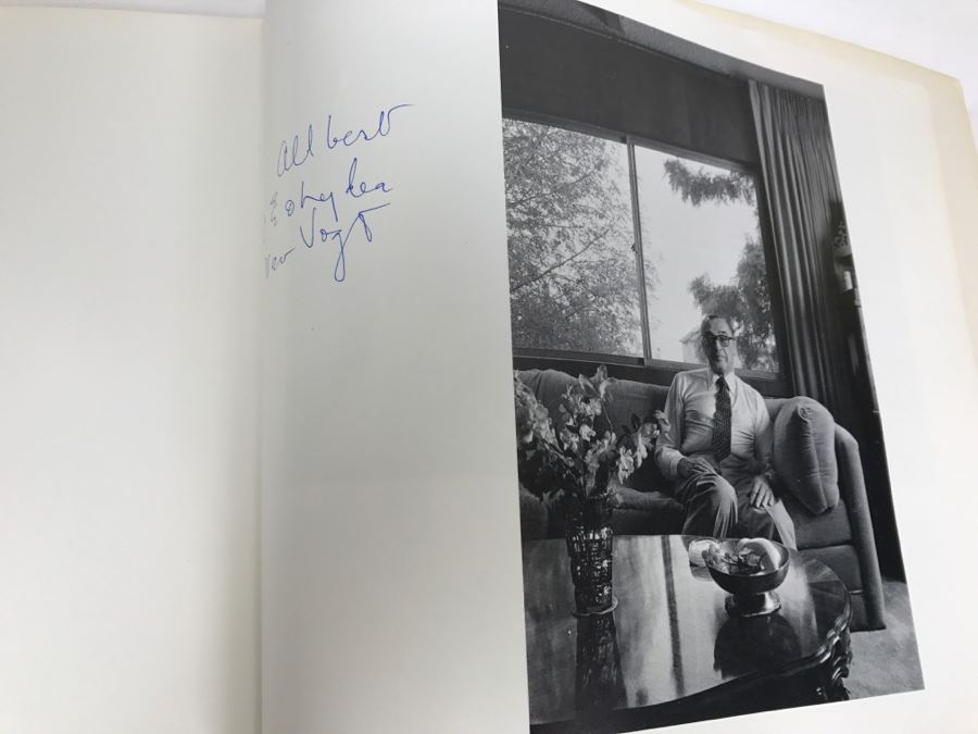 Signed First Bluejay Printing 1984 Book The Faces Of Science Fiction Photographs By Patti Perret (Signed By 34 Science Fiction Writers Including Ray Bradbury, Frederik Pohl, Poul Anderson, L. Sprague De Camp, Andre Norton, A.E. Van Vogt) See Description [Photo 81]