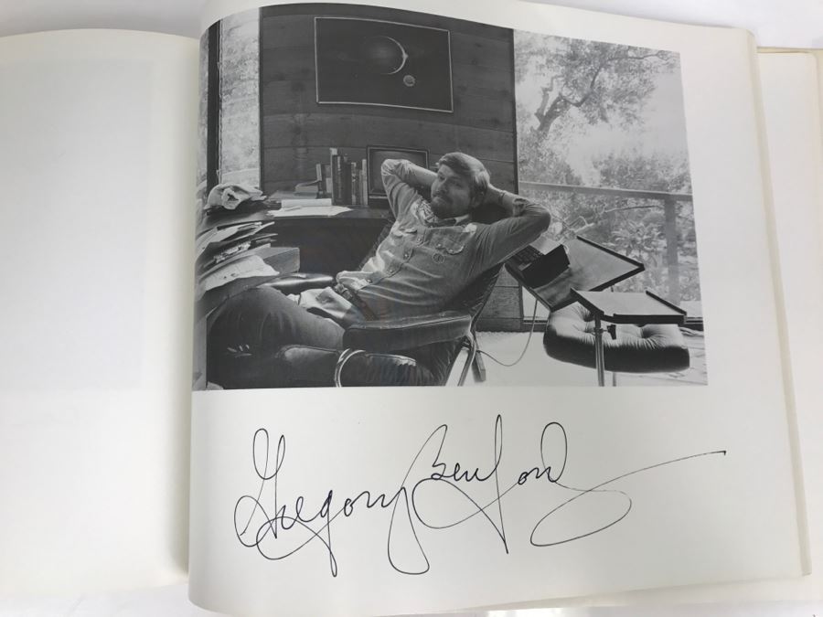 Signed First Bluejay Printing 1984 Book The Faces Of Science Fiction Photographs By Patti Perret (Signed By 34 Science Fiction Writers Including Ray Bradbury, Frederik Pohl, Poul Anderson, L. Sprague De Camp, Andre Norton, A.E. Van Vogt) See Description [Photo 71]