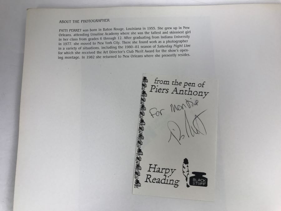 Signed First Bluejay Printing 1984 Book The Faces Of Science Fiction Photographs By Patti Perret (Signed By 34 Science Fiction Writers Including Ray Bradbury, Frederik Pohl, Poul Anderson, L. Sprague De Camp, Andre Norton, A.E. Van Vogt) See Description [Photo 85]