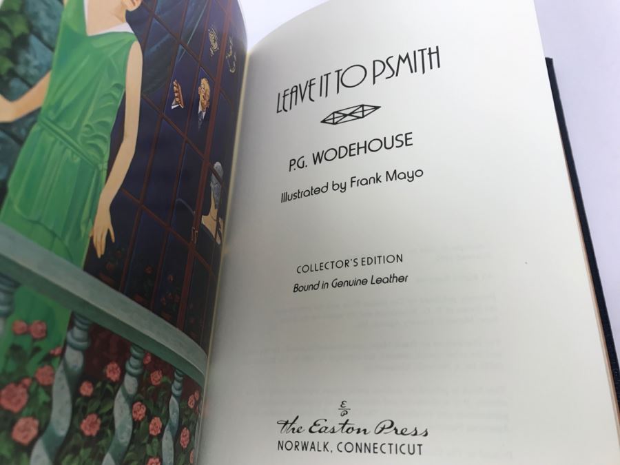 Easton Press Hardcover Book Leave It To Psmith By P.G. Wodehouse [Photo 2]