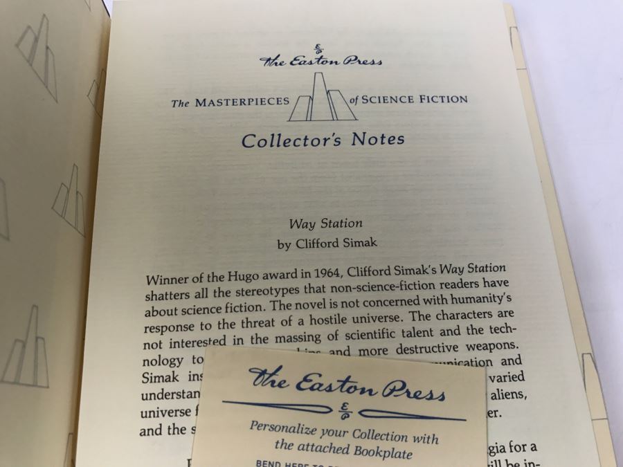 Easton Press Hardcover Book Way Station By Clifford D. Simak [Photo 5]