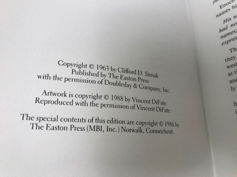 Easton Press Hardcover Book Way Station By Clifford D. Simak [Photo 7]