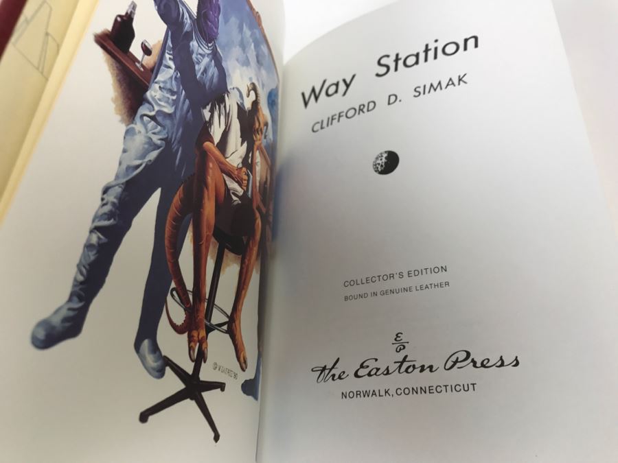 Easton Press Hardcover Book Way Station By Clifford D. Simak [Photo 6]