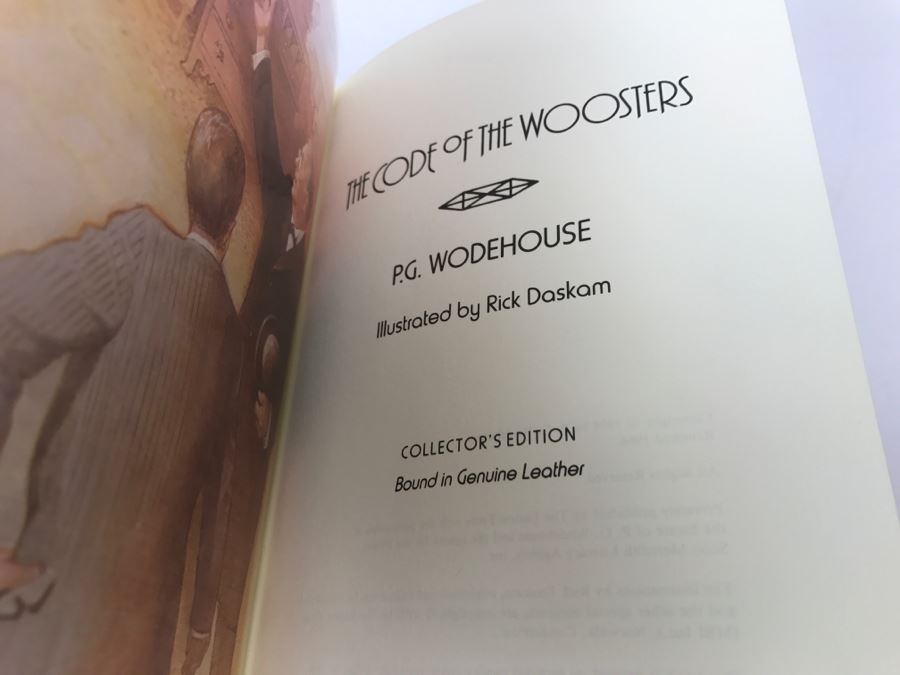 Easton Press Hardcover Book The Code Of The Woosters By P.G. Wodehouse  [Photo 2]