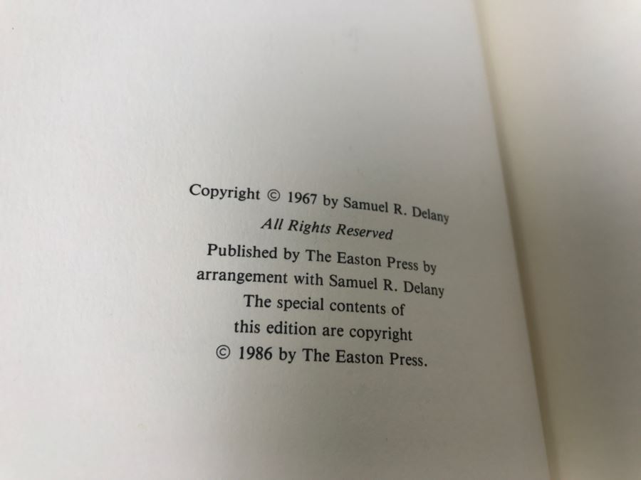 Signed Easton Press Hardcover Book The Einstein Intersection By Samuel R. Delany Masterpiece Of Science Fiction [Photo 9]