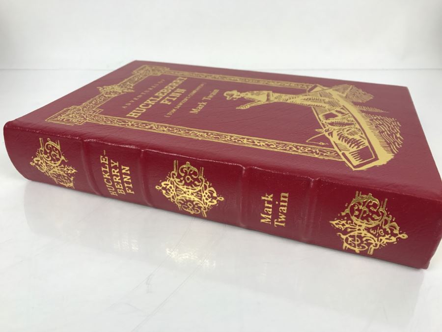 Easton Press Hardcover Book Adventures Of Huckleberry Finn Tom Sawyer's Companion By Mark Twain [Photo 3]