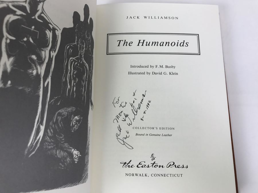 Signed Easton Press Hardcover Book The Humanoids By Jack Williamson [Photo 7]