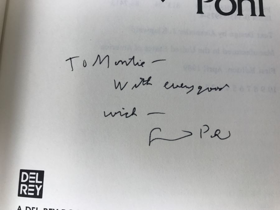 Signed First Edition 1989 Hardcover Book Homegoing By Frederik Pohl [Photo 7]