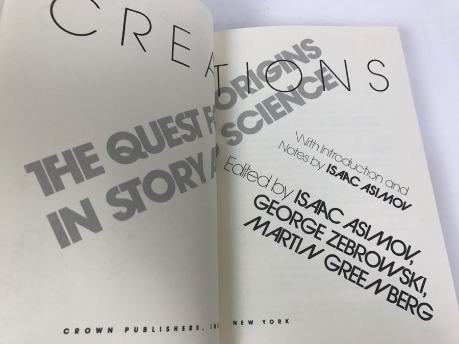 Signed First Edition Hardcover Book Creations Signed By Gregory Benford And A.E. Van Vogt [Photo 8]