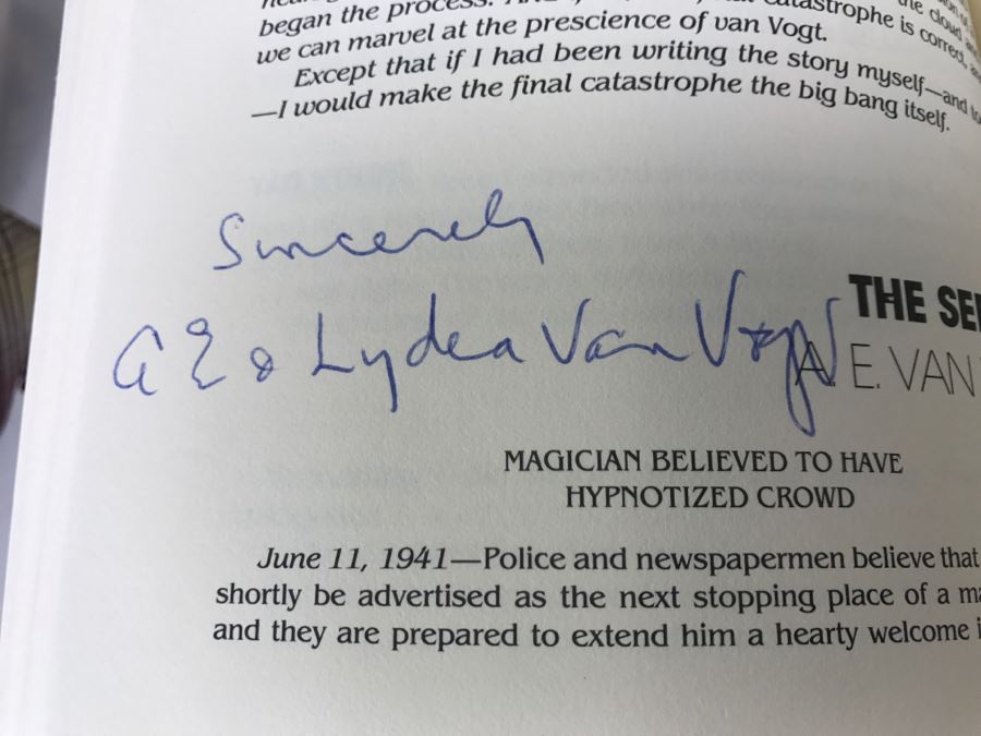 Signed First Edition Hardcover Book Creations Signed By Gregory Benford And A.E. Van Vogt [Photo 11]