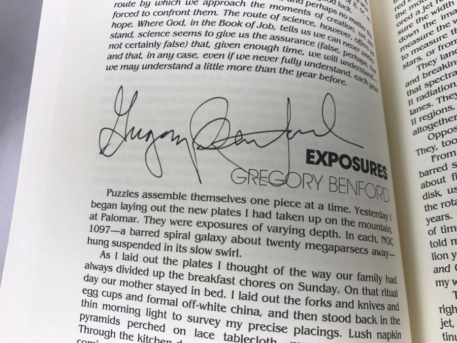 Signed First Edition Hardcover Book Creations Signed By Gregory Benford And A.E. Van Vogt [Photo 3]