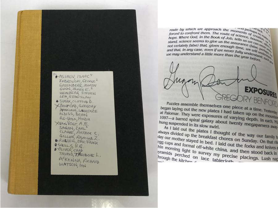 Signed First Edition Hardcover Book Creations Signed By Gregory Benford And A.E. Van Vogt [Photo 1]