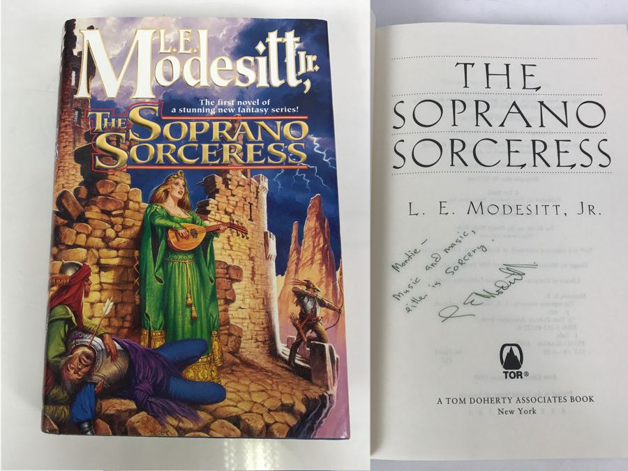 Signed First Edition 1997 Hardcover Book The Soprano Sorceress By L.E. Modesitt, Jr.