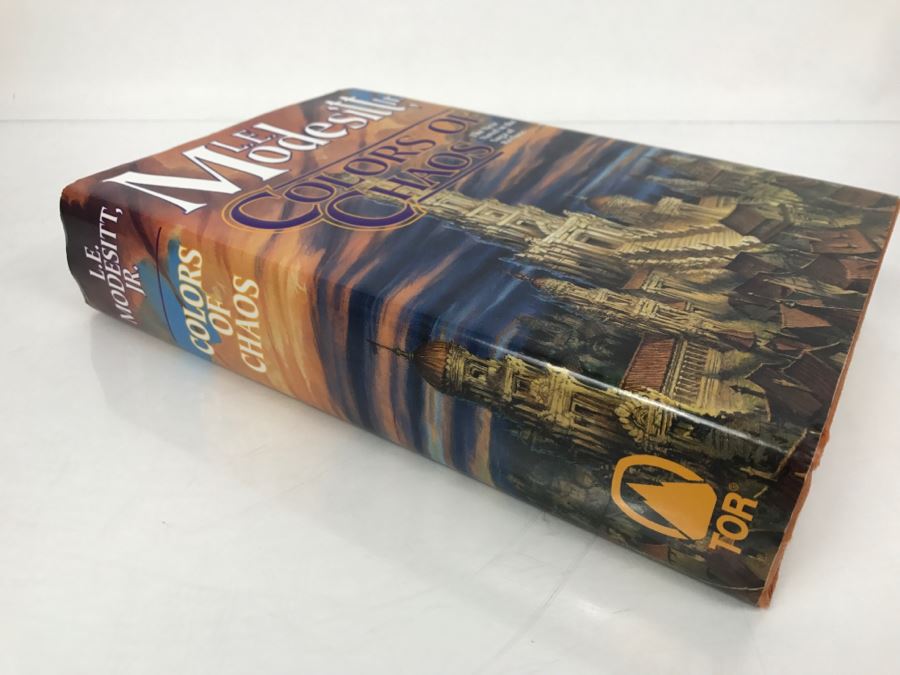 Signed First Edition 1999 Hardcover Book Colors Of Chaos By L.E. Modesitt, Jr. [Photo 3]