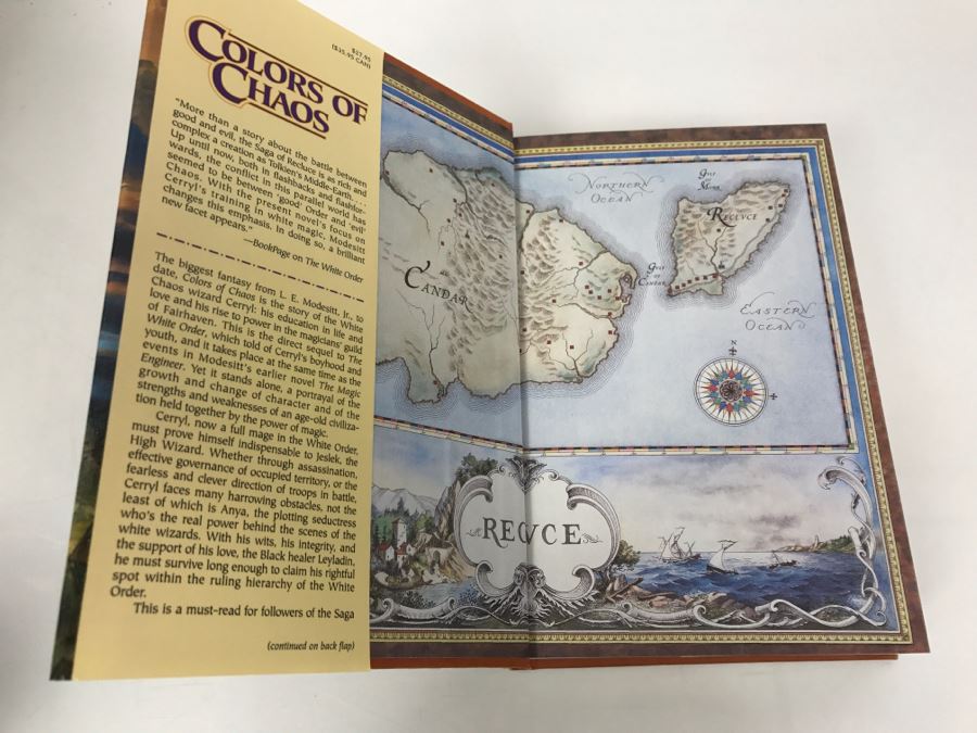 Signed First Edition 1999 Hardcover Book Colors Of Chaos By L.E. Modesitt, Jr. [Photo 5]