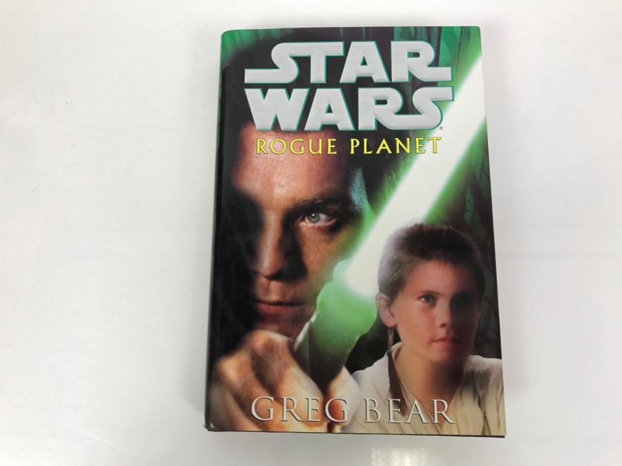 Signed First Edition 2000 Hardcover Book STAR WARS Rogue Planet By Greg Bear [Photo 2]
