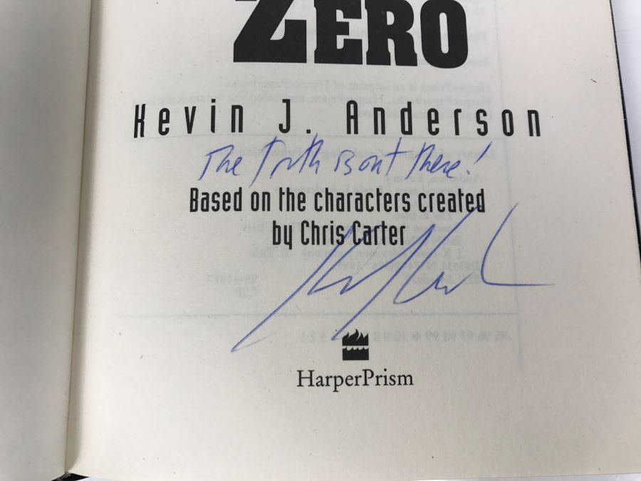 Signed First Printing The X Files Ground Zero By Kevin J. Anderson [Photo 6]