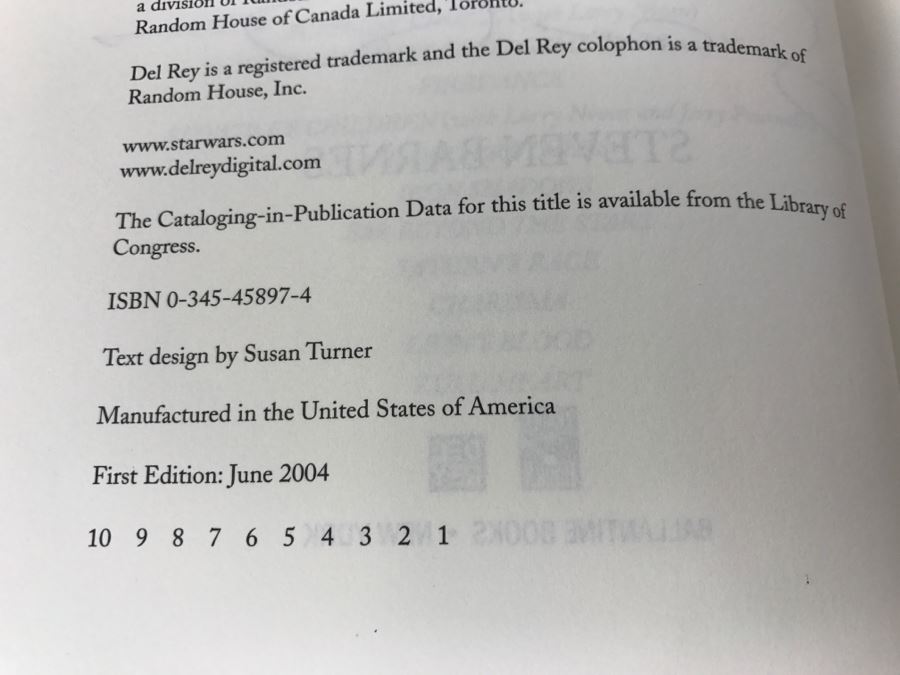 Signed First Edition 2004 Hardcover Book STAR WARS The Cestus Deception By Steven Barnes [Photo 8]