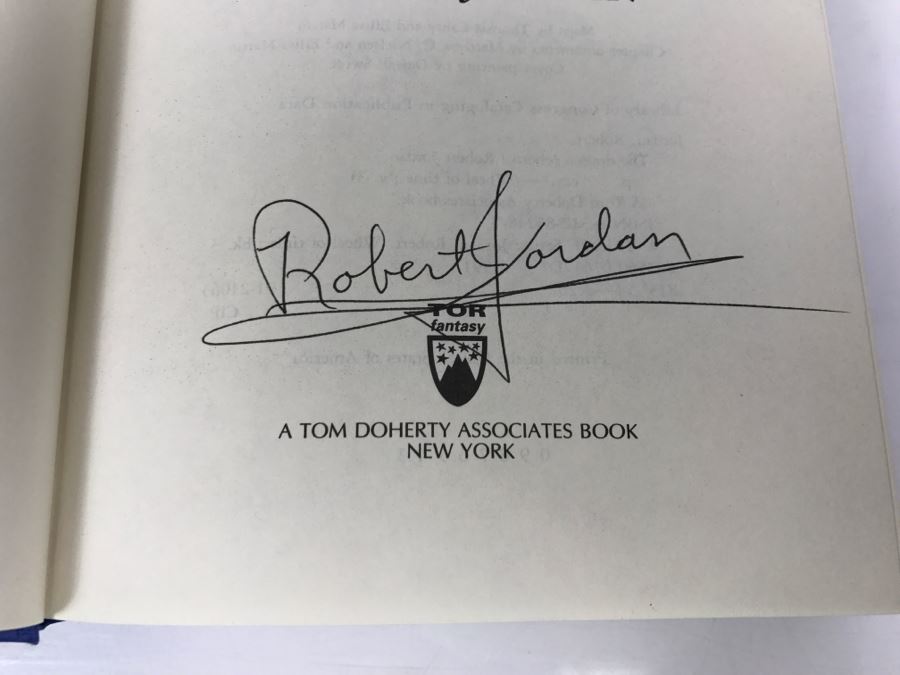 Signed Hardcover Book The Dragon Reborn By Robert Jordan [Photo 6]
