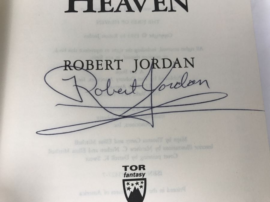 Signed First Trade Edition The Fires Of Heaven By Robert Jordan [Photo 6]