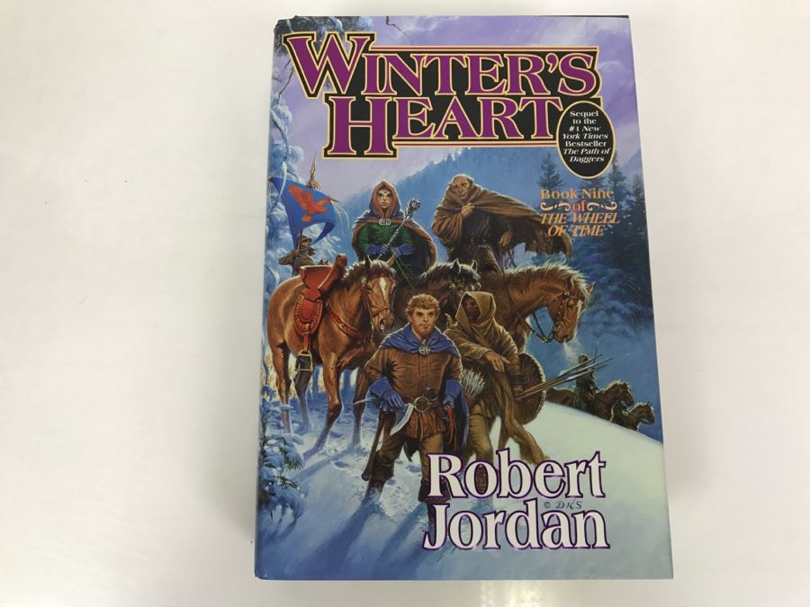 Signed First Edition Hardcover Book Winter's Heart By Robert Jordan [Photo 2]