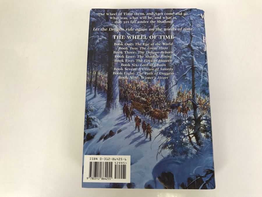 Signed First Edition Hardcover Book Winter's Heart By Robert Jordan [Photo 4]