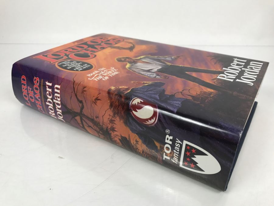 Signed First Trade Edition Hardcover Book Lord Of Chaos By Robert Jordan [Photo 3]