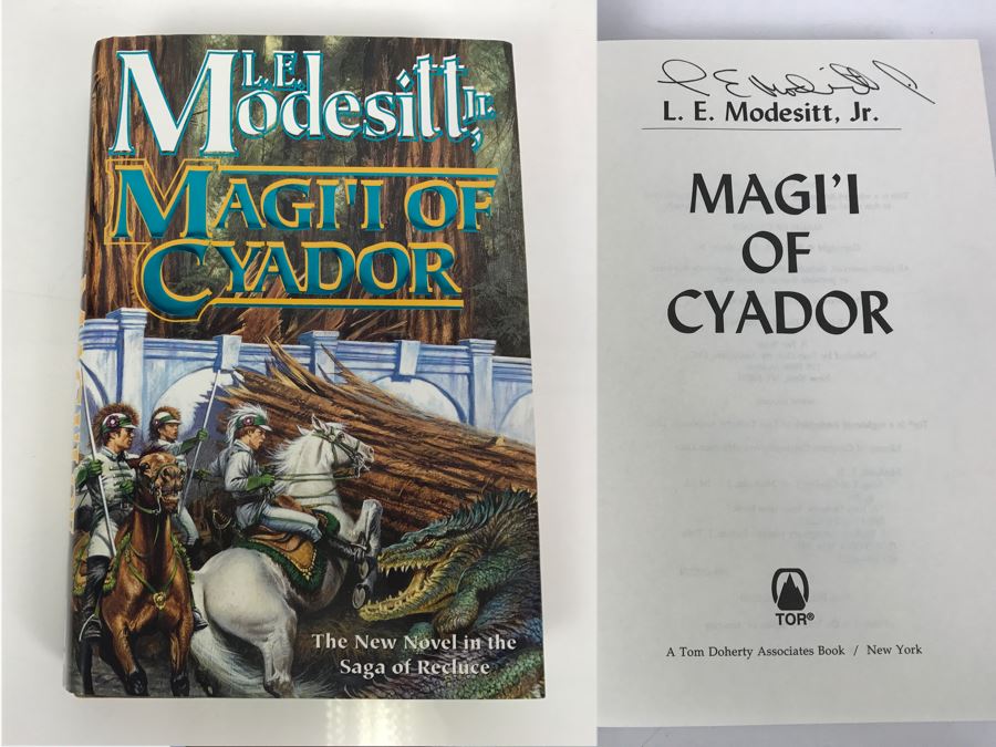 Signed First Edition 2000 Hardcover Book Magi'i Of Cyador By L.E. Modesitt, Jr.
