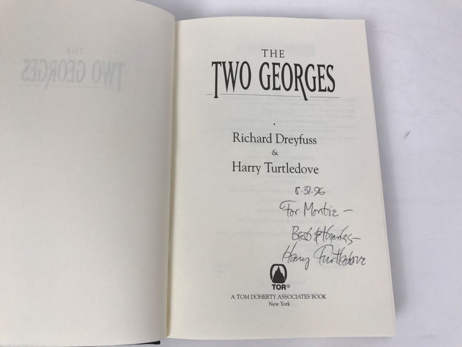 Signed First Edition Hardcover Book The Two Georges By Richard Dreyfuss And Harry Turtledove [Photo 5]