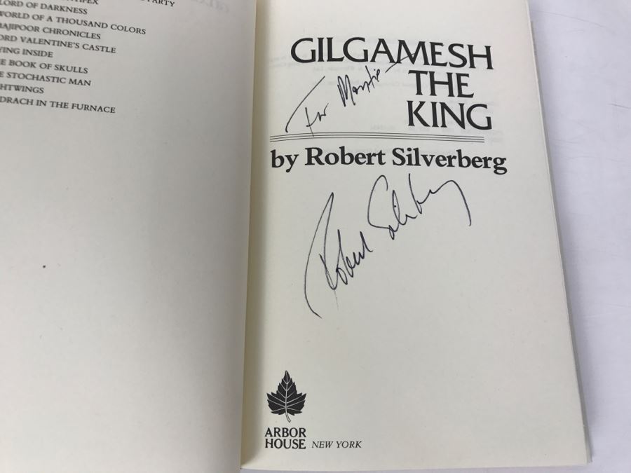 Signed First Edition Hardcover Book Gilgamesh The King By Robert Silverberg [Photo 4]