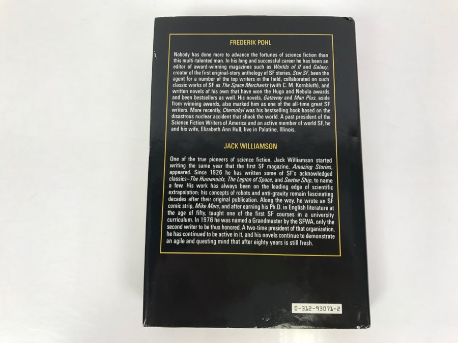 Signed First Edition 1988 Hardcover Book Land's End By Frederik Pohl And Jack Williamson (Signed By Both Authors) [Photo 3]
