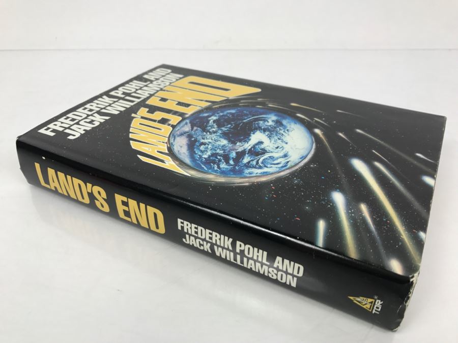 Signed First Edition 1988 Hardcover Book Land's End By Frederik Pohl And Jack Williamson (Signed By Both Authors) [Photo 2]