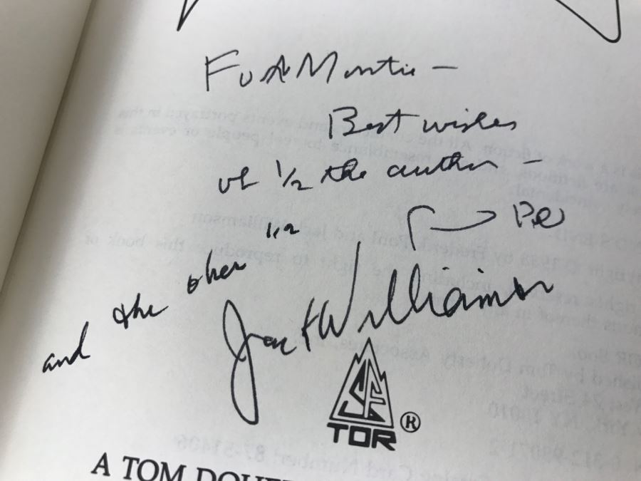 Signed First Edition 1988 Hardcover Book Land's End By Frederik Pohl And Jack Williamson (Signed By Both Authors) [Photo 6]