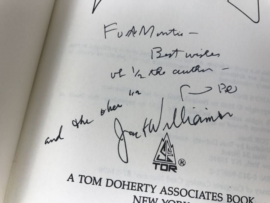 Signed First Edition 1988 Hardcover Book Land's End By Frederik Pohl And Jack Williamson (Signed By Both Authors) [Photo 5]