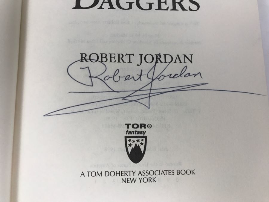 Signed First Edition 1998 Hardcover Book The Path Of Daggers By Robert Jordan [Photo 6]