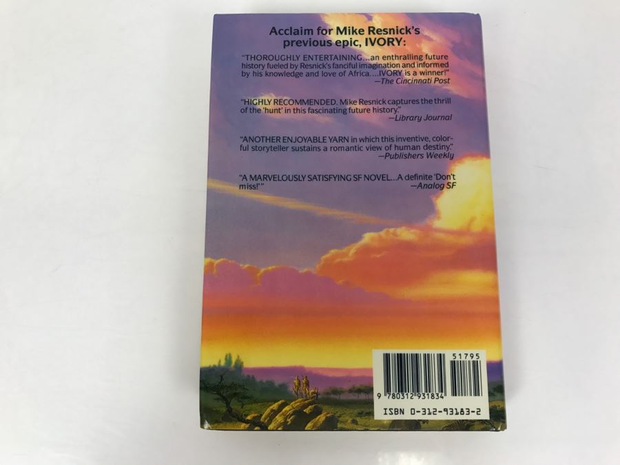Signed First Edition 1989 Hardcover Book Paradise: A Chronicle Of A Distant World By Mike Resnick [Photo 4]
