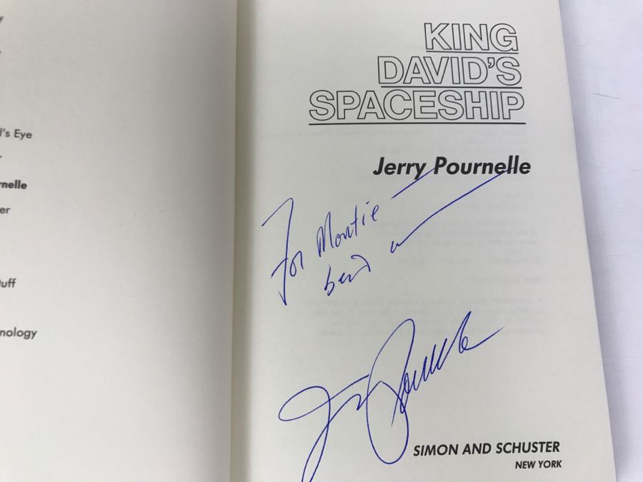 Signed First Edition 1980 Hardcover Book King David's Spaceship By J.E. Pournelle [Photo 6]