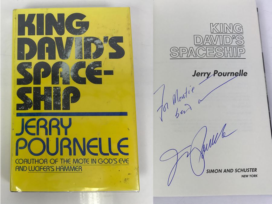 Signed First Edition 1980 Hardcover Book King David's Spaceship By J.E. Pournelle [Photo 1]
