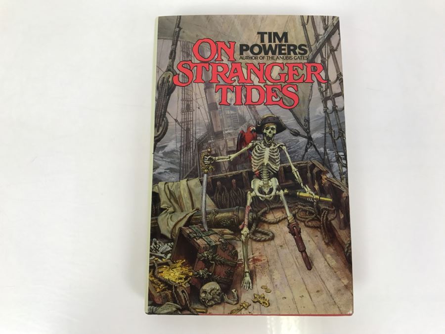 Signed First Edition 1987 Hardcover Book On Stranger Tides By Tim Powers [Photo 2]