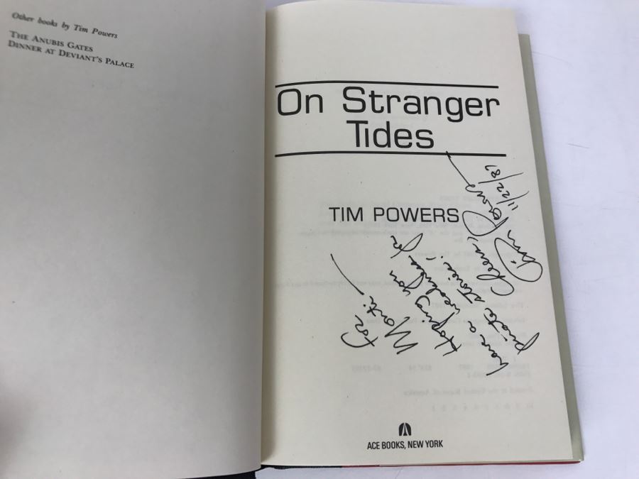 Signed First Edition 1987 Hardcover Book On Stranger Tides By Tim Powers [Photo 5]