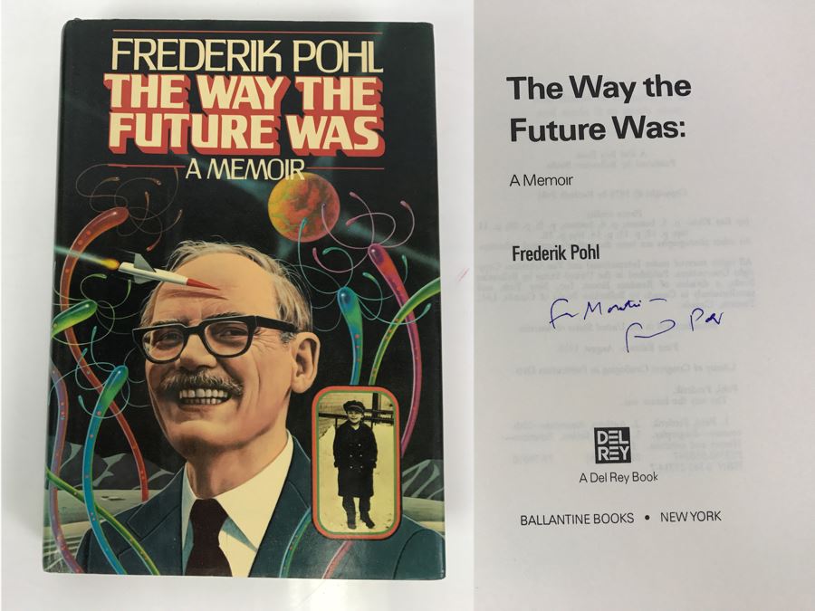 Signed First Edition 1978 Hardcover Book The Way The Future Was By Frederik Pohl [Photo 1]