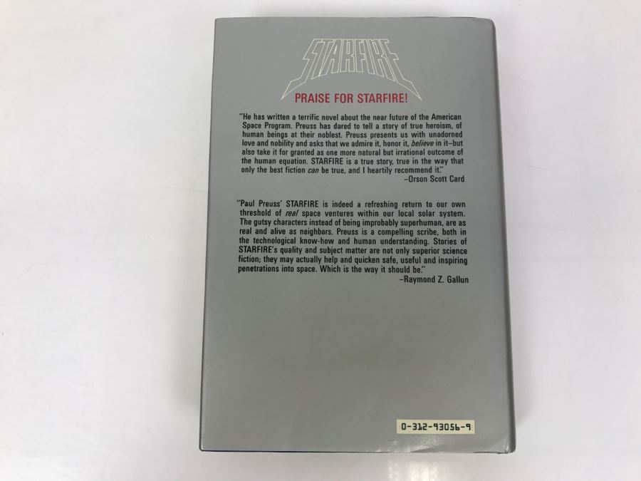 Signed First Printing 1988 Hardcover Book STARFIRE By Paul Preuss [Photo 4]