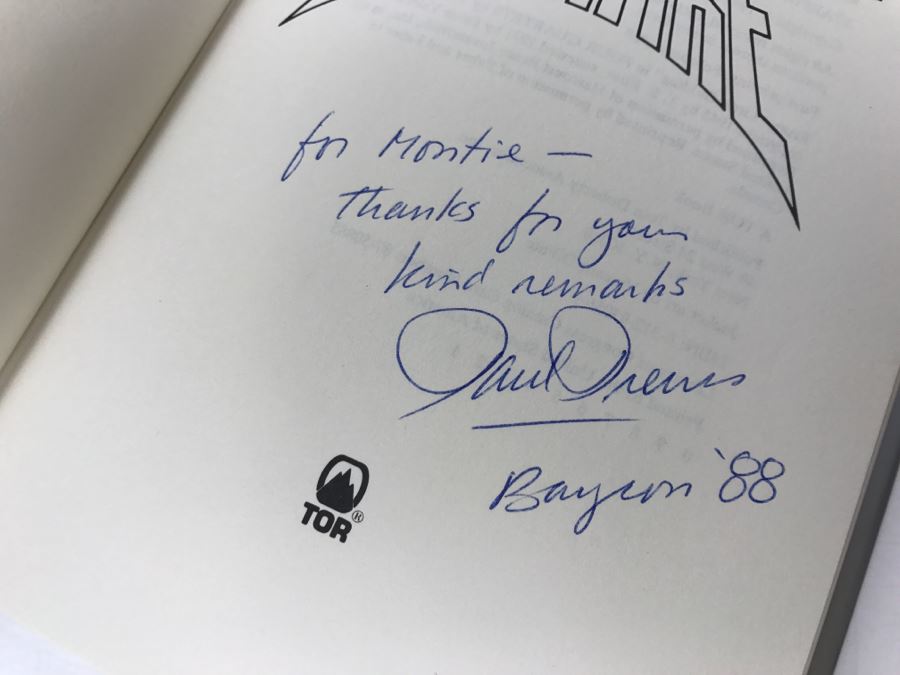 Signed First Printing 1988 Hardcover Book STARFIRE By Paul Preuss [Photo 6]