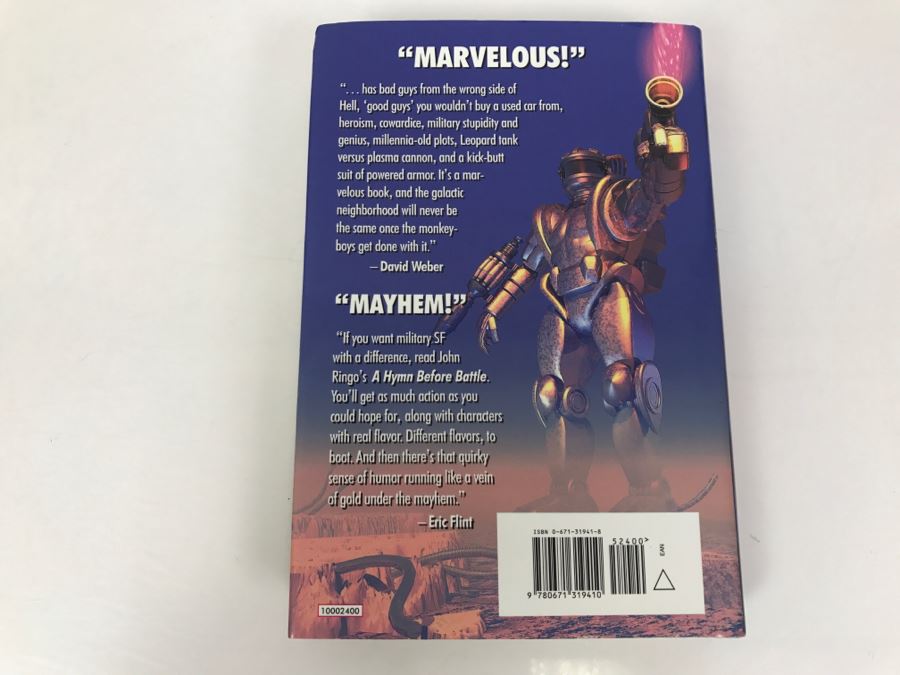 Signed First Printing 2000 Hardcover Book A Hymn Before Battle By John Ringo [Photo 4]