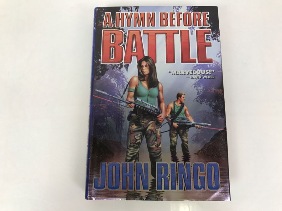 Signed First Printing 2000 Hardcover Book A Hymn Before Battle By John Ringo [Photo 2]