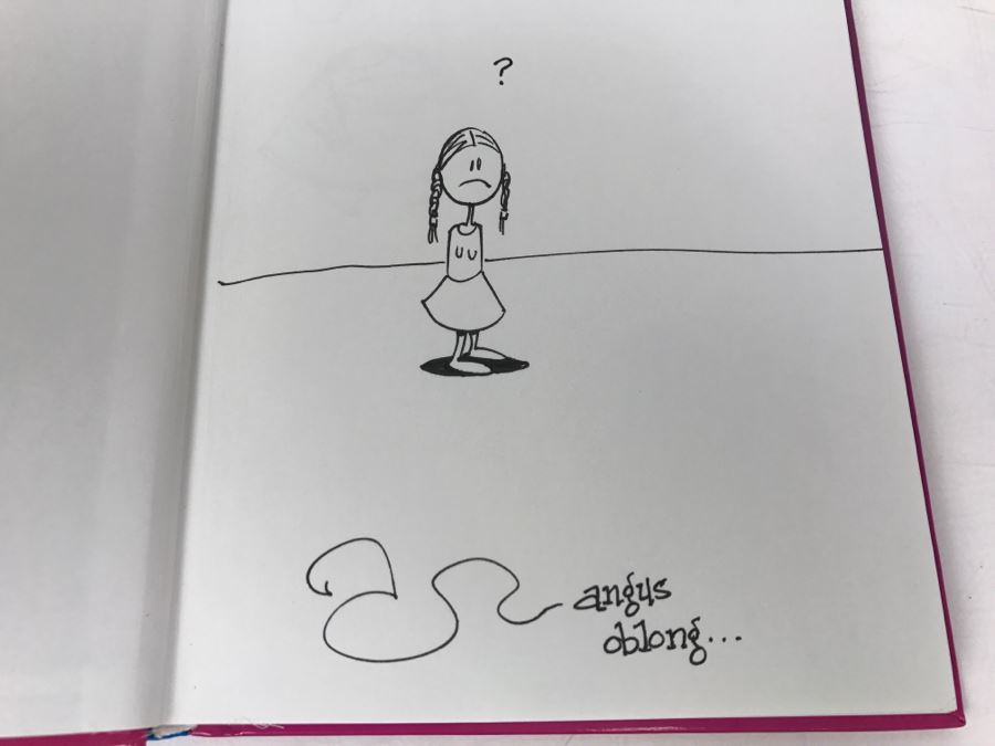 Signed And Hand Illustrated First Edition Hardcover Book Creepy Susie And 13 Other Tragic Tales For Troubled Children By Angus Oblong [Photo 9]