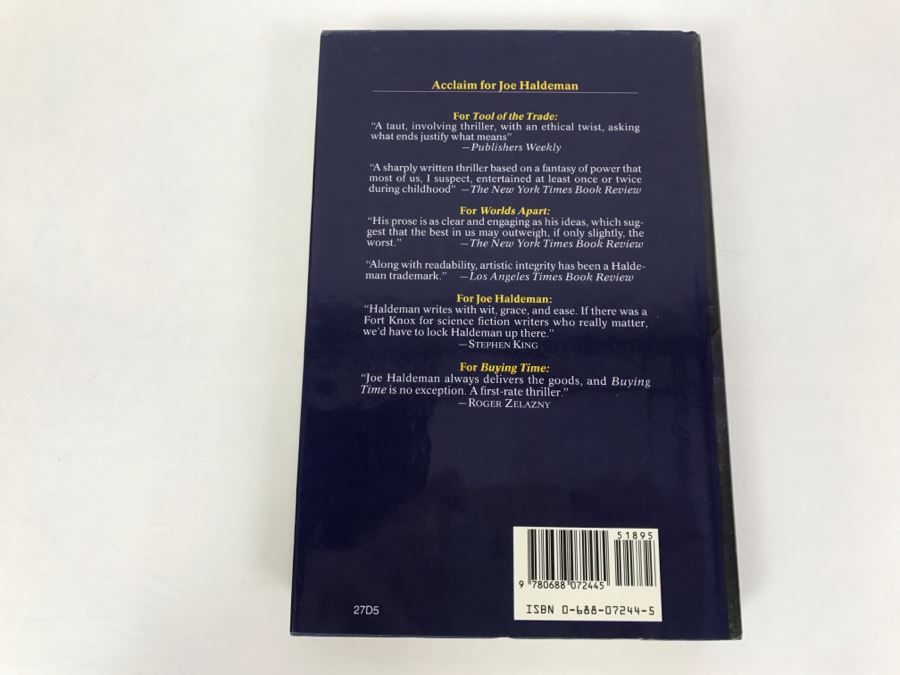 Signed Hardcover Book Buying Time By Joe Haldeman [Photo 4]