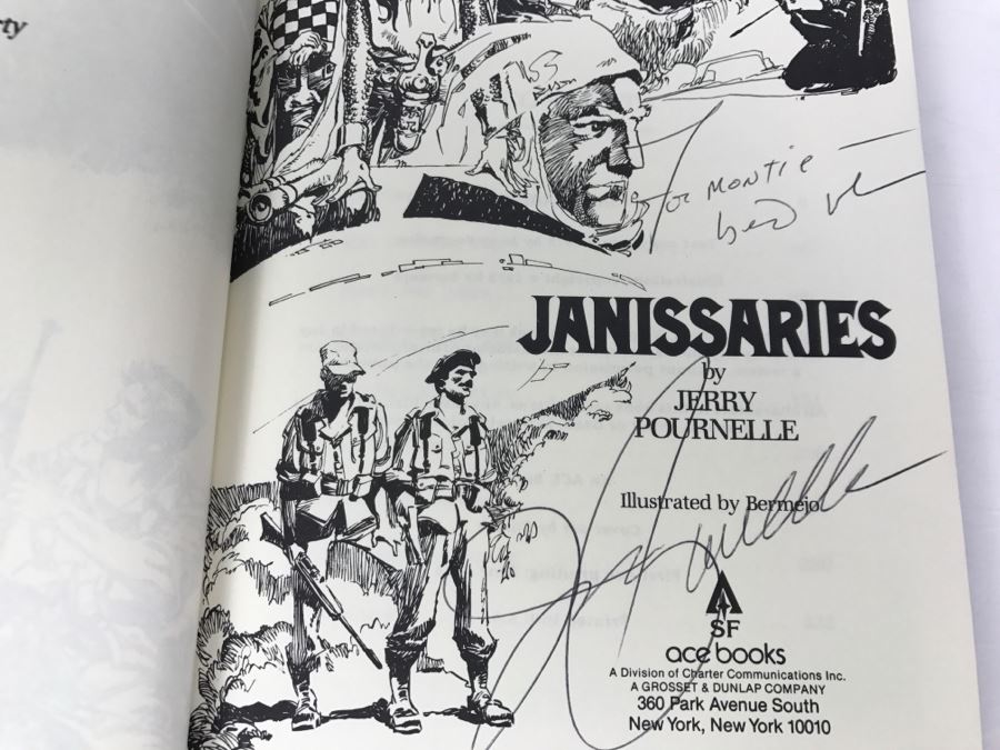 Signed First Printing 1979 Hardcover Book JANISSARIES By Jerry Pournelle [Photo 6]